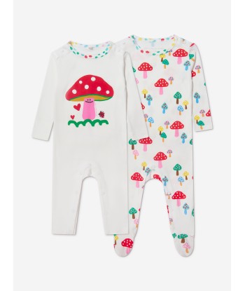 Stella McCartney Baby Girls 2 Pack Mushroom Babygrow Set pas cher chine