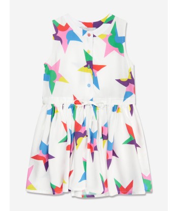 Stella McCartney Girls Sleeveless Star Dress in White Economisez 