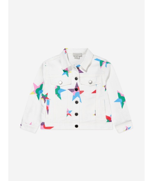 Stella McCartney Girls Star Denim Jacket in White plus qu'un jeu 