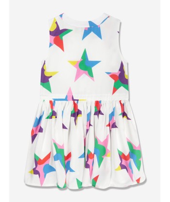 Stella McCartney Girls Sleeveless Star Dress in White Economisez 