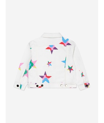 Stella McCartney Girls Star Denim Jacket in White plus qu'un jeu 