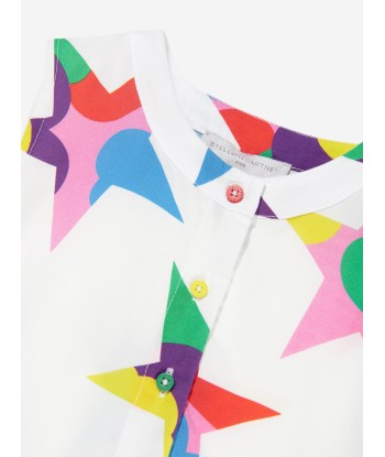 Stella McCartney Girls Sleeveless Star Dress in White Economisez 