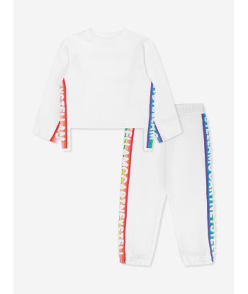 Stella McCartney Girls Logo Tracksuit in White Découvrez la collection