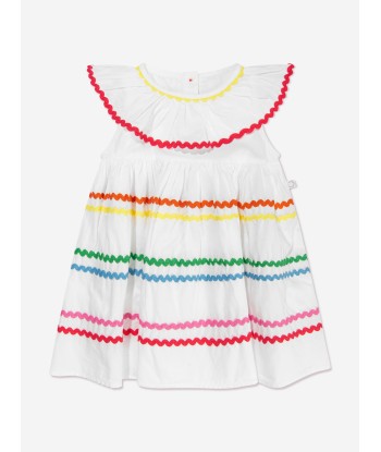 Stella McCartney Baby Girls Ric Rac Ribbon Dress in Ivory prix