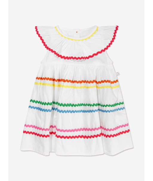 Stella McCartney Baby Girls Ric Rac Ribbon Dress in Ivory prix