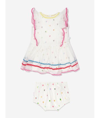 Stella McCartney Baby Girls Dress And Knickers Set in Ivory outlet