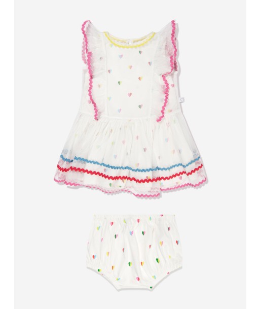 Stella McCartney Baby Girls Dress And Knickers Set in Ivory outlet