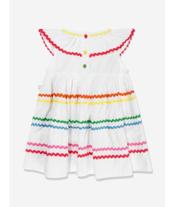 Stella McCartney Baby Girls Ric Rac Ribbon Dress in Ivory prix