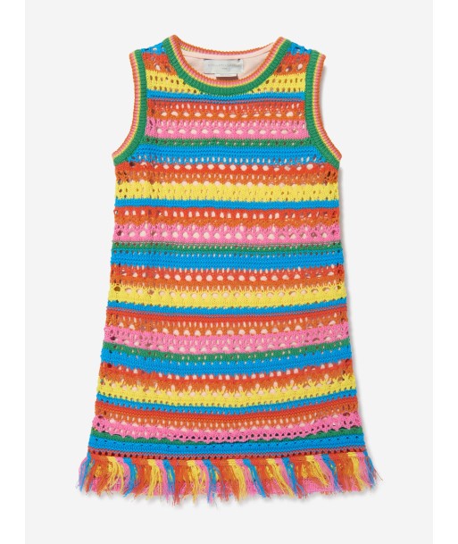 Stella McCartney Girls Striped Knitted Dress In Multicolour store