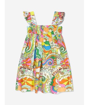 Stella McCartney Girls Sleeveless Woven Dress in Multicolour du meilleur 