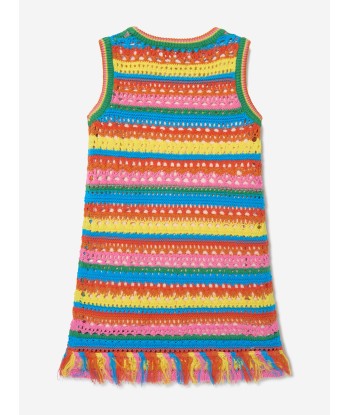 Stella McCartney Girls Striped Knitted Dress In Multicolour store