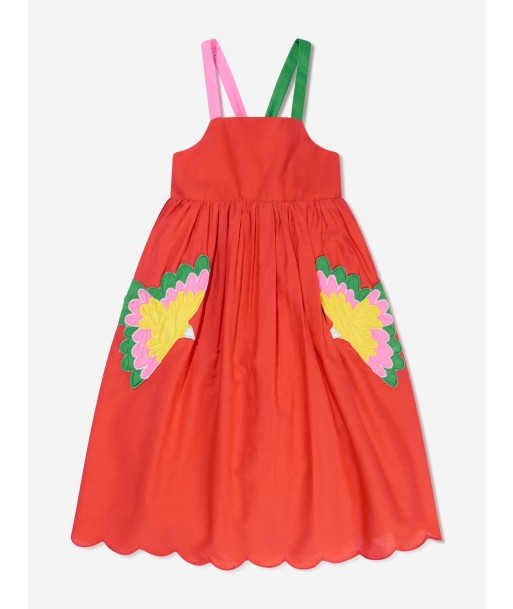 Stella McCartney Girls Swallows Dress in Red en ligne des produits 