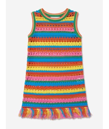 Stella McCartney Girls Striped Knitted Dress In Multicolour store