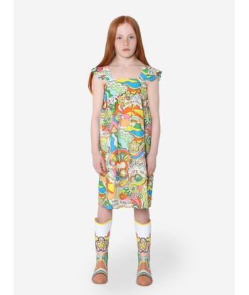 Stella McCartney Girls Sleeveless Woven Dress in Multicolour du meilleur 