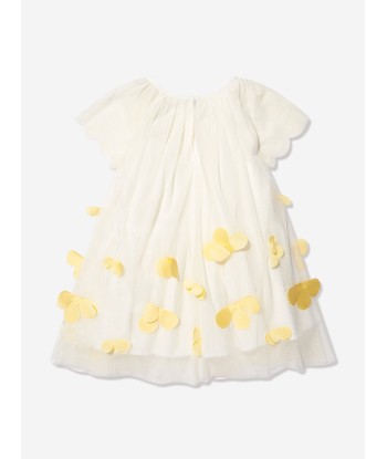 Stella McCartney Girls Flower Dress in Ivory Les magasins à Paris et en Île-de-France