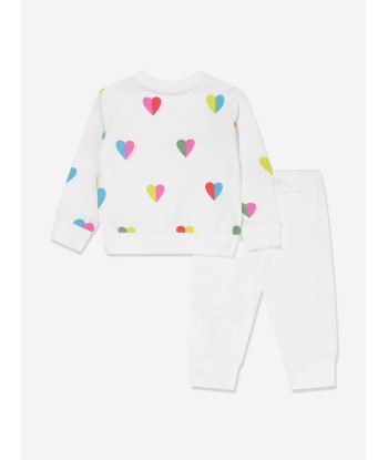 Stella McCartney Baby Girls Hearts Tracksuit in Ivory à prix réduit toute l'année