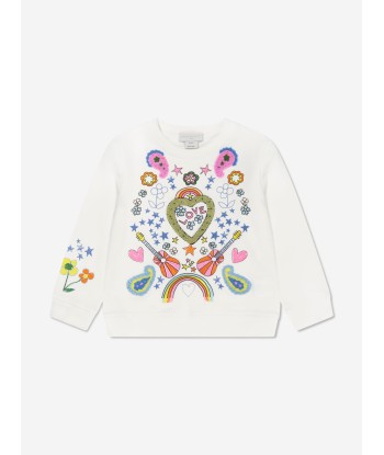 Stella McCartney Girls Illustrated Sweatshirt in Ivory sélection de produits