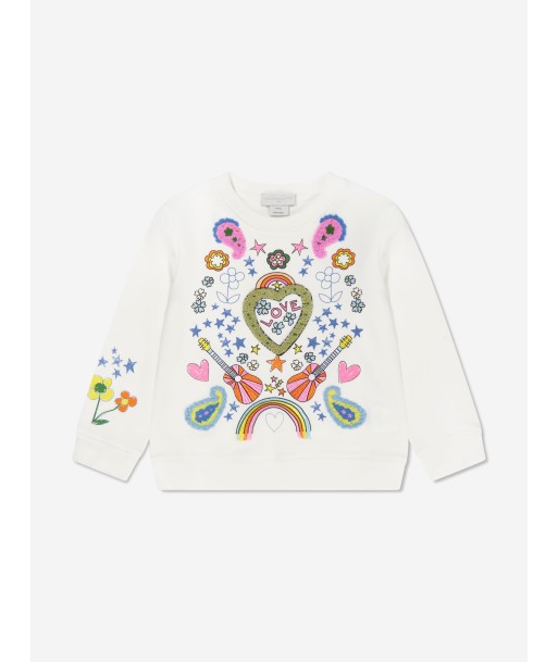 Stella McCartney Girls Illustrated Sweatshirt in Ivory sélection de produits