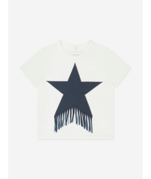 Stella McCartney Girls Tassel Star T-Shirt in Ivory acheter