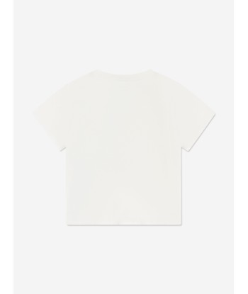 Stella McCartney Girls Logo Print T-Shirt in Ivory suggérées chez