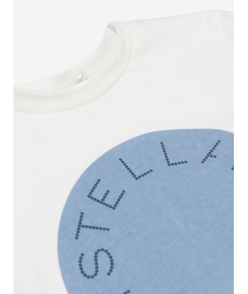 Stella McCartney Girls Logo Print T-Shirt in Ivory suggérées chez