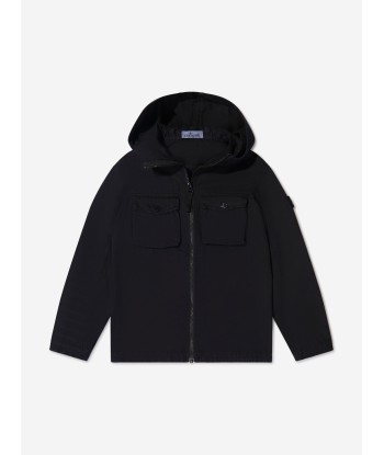 Stone Island Junior Boys Zip Up Hooded Shacket offre 