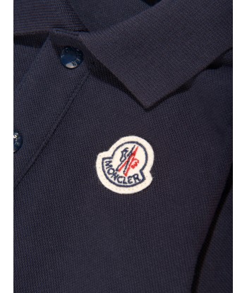 Moncler Enfant Baby Boys Long Sleeve Polo Shirt in Navy français