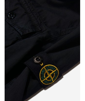 Stone Island Junior Boys Zip Up Hooded Shacket offre 