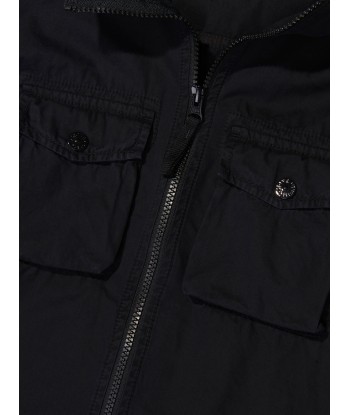 Stone Island Junior Boys Zip Up Hooded Shacket offre 