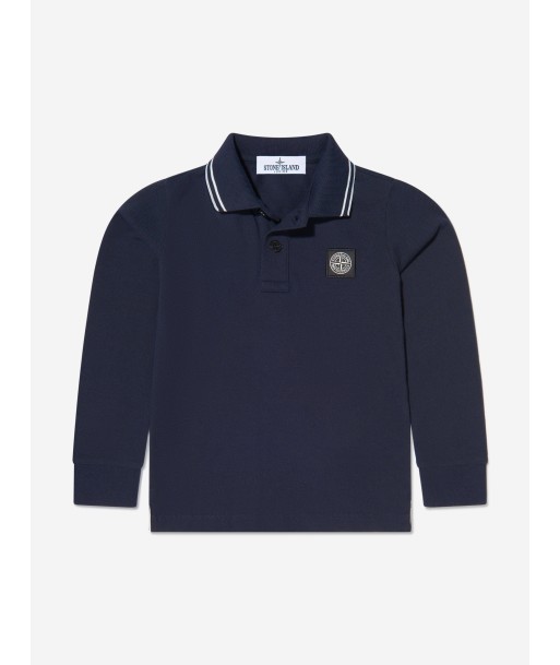 Stone Island Junior Boys Long Sleeve Polo Shirt Les magasins à Paris