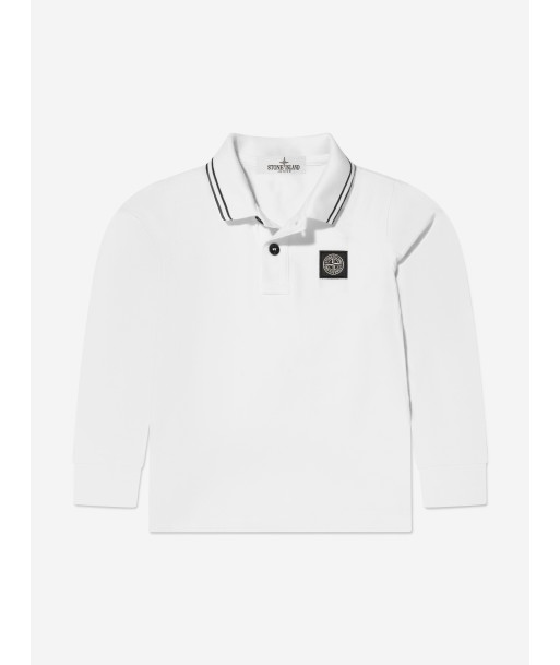 Stone Island Junior Boys Long Sleeve Polo Shirt prix