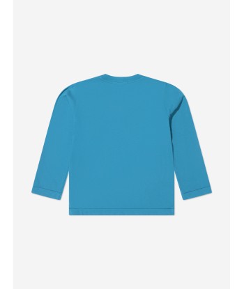 Stone Island Junior Boys Long Sleeve Logo T-Shirt livraison gratuite