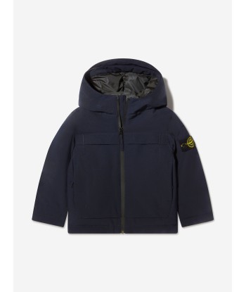 Stone Island Junior Boys Hooded Zip Up Jacket Les magasins à Paris et en Île-de-France