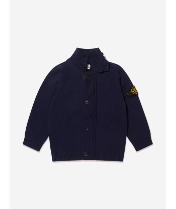 Stone Island Junior Boys Funnel Neck Knitted Cardigan france