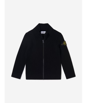 Stone Island Boys Zip Up Knitted Jumper destockage