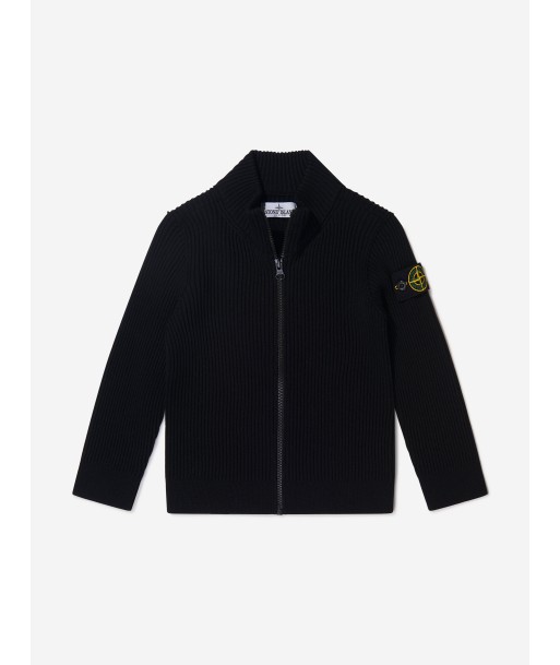 Stone Island Boys Zip Up Knitted Jumper destockage