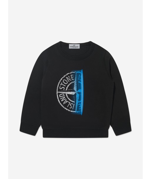 Stone Island Junior Boys Logo Print Sweatshirt solde