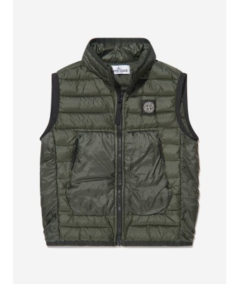 Stone Island Junior Boys Down Padded Gilet en stock