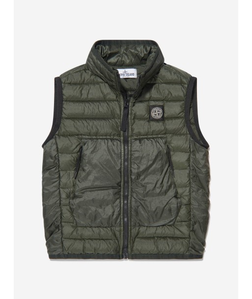 Stone Island Junior Boys Down Padded Gilet en stock