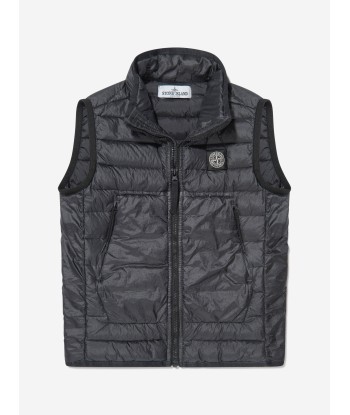 Stone Island Junior Boys Down Padded Gilet rembourrage situé sous