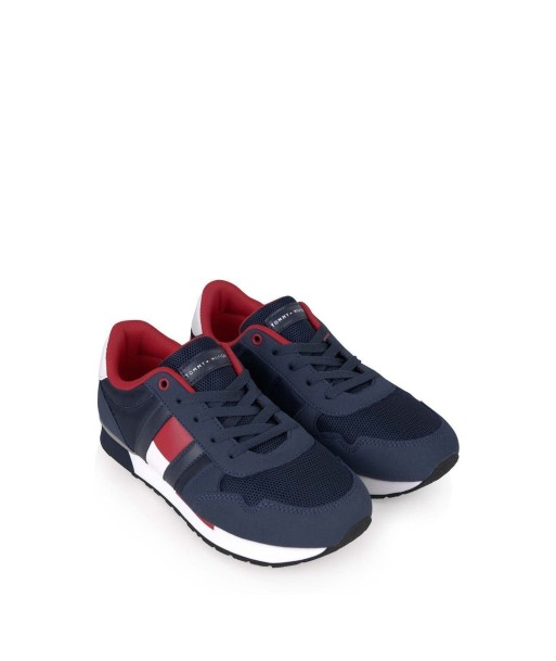 Tommy Hilfiger Boys Lace Up Logo Trainers Amélioration de cerveau avec