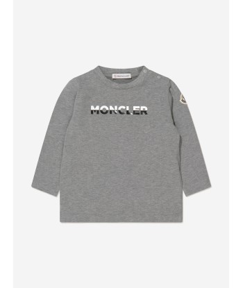 Moncler Enfant Baby Boys Long Sleeve Logo T-Shirt hantent personnes