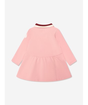 Moncler Enfant Baby Girls Long Sleeve Polo Dress brillant des détails fins