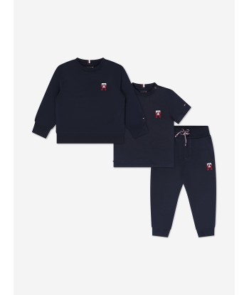 Tommy Hilfiger Baby Organic Cotton Tracksuit Set (3 Piece) basket pas cher