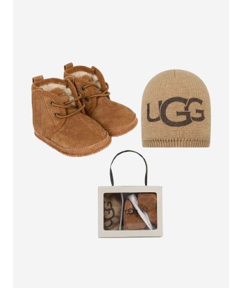 UGG Baby Neumel Booties And Beanie Gift Set de technologie