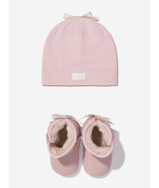 UGG Baby Girls Jesse Bow II And Beanie Gift Set en ligne des produits 