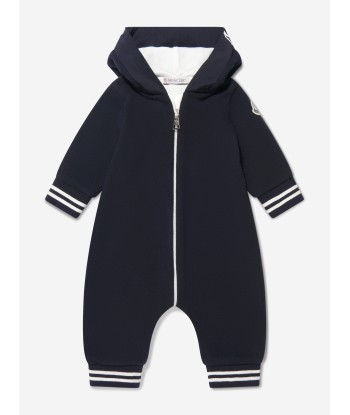 Moncler Enfant Baby Hooded Logo Onesie Toutes les collections ici