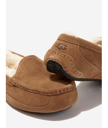 UGG Kids Ascot Slippers in Brown de pas cher