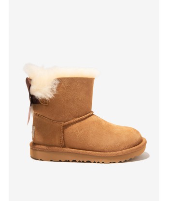 UGG Girls Mini Bailey Bow II Boots in Brown JUSQU'A -70%! 