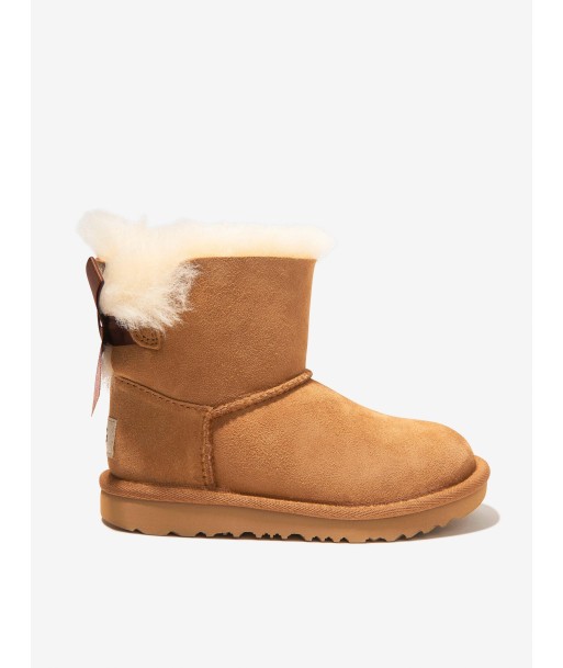 UGG Girls Mini Bailey Bow II Boots in Brown JUSQU'A -70%! 